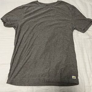 Vuori strato tech tee heather grey size medium